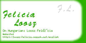 felicia loosz business card